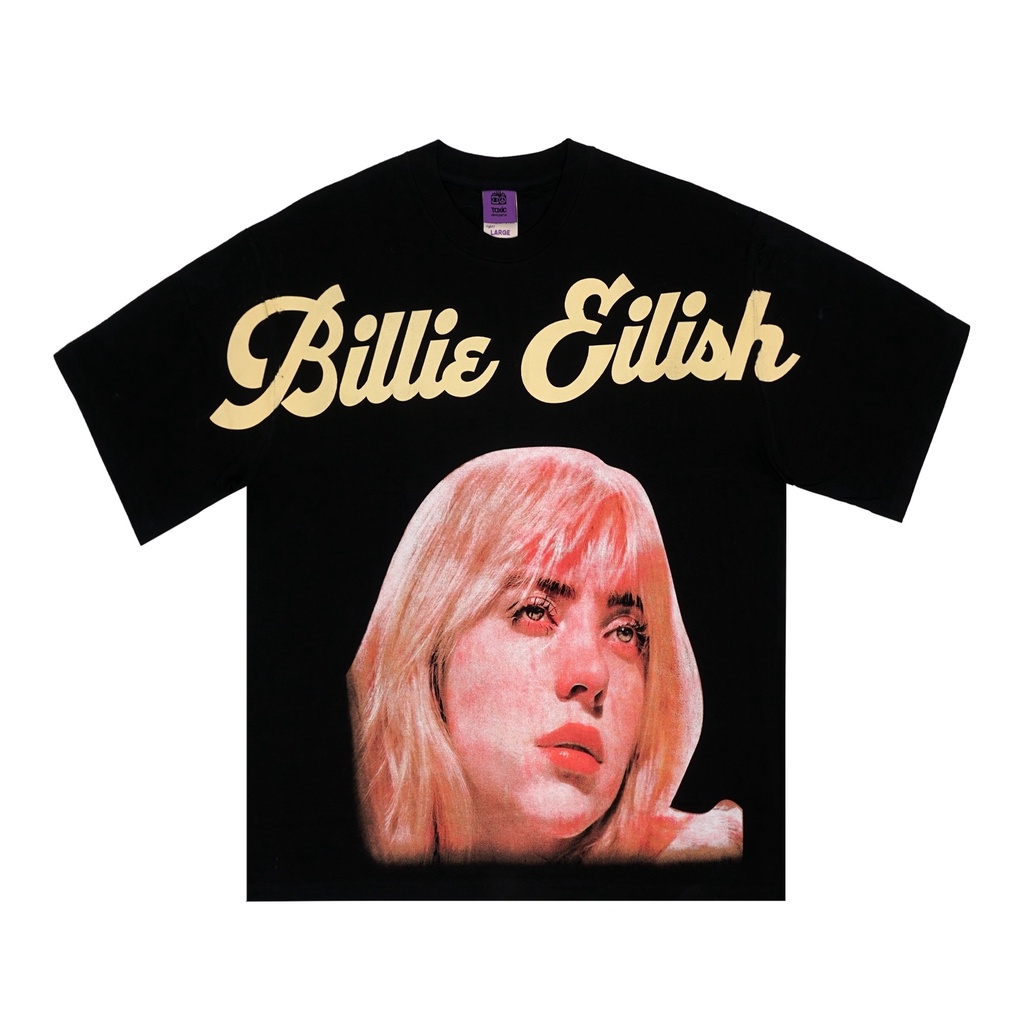 KAOS T-SHIRT OVERSIZE TOXIC1805 BILLIE EILISH HITAM