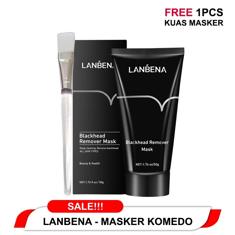 [ FREE KUAS MASKER ] MASKER ARANG KOMEDO HIDUNG WAJAH / BLACKHEAD REMOVER / BLACKMASK CHARCOAL