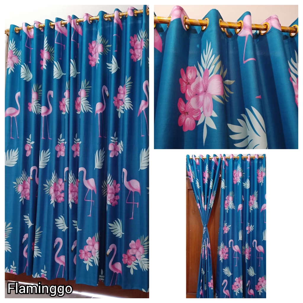 TIRAI GORDEN PINTU KARAKTER FLAMINGO TOSCA SMOKRING 12 UK 135X220