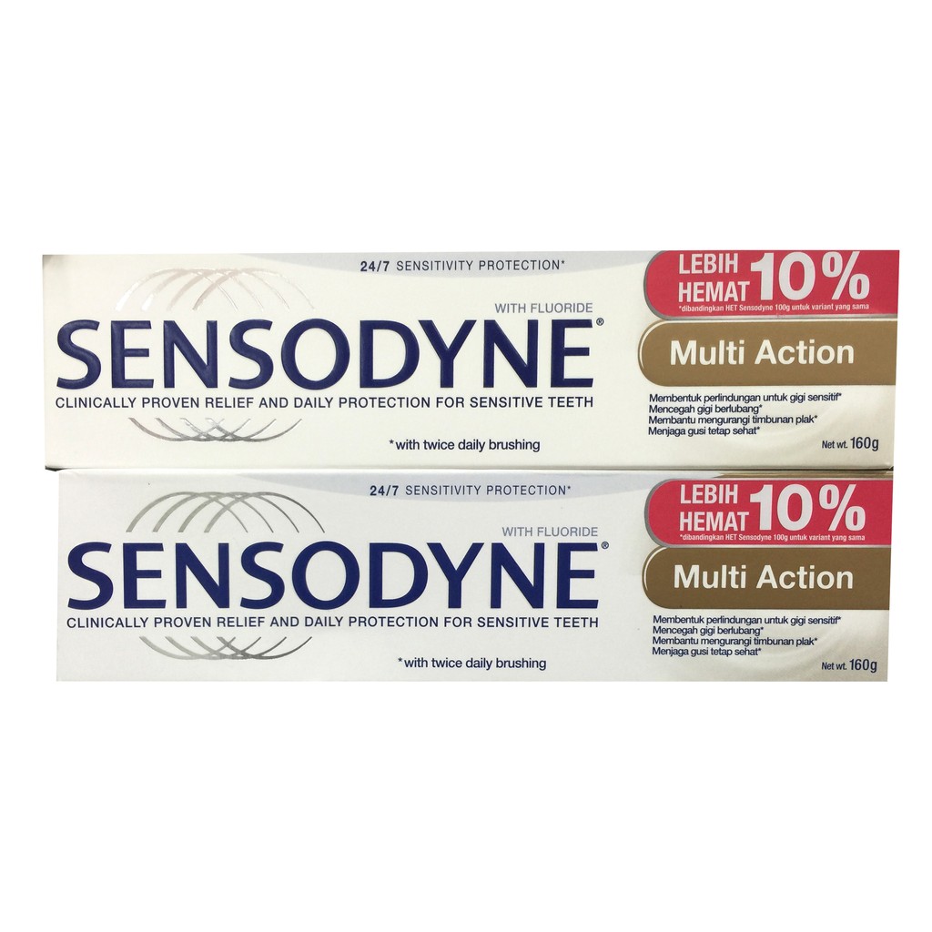 Odol Sensodyne Multi Action untuk gigi Sensitif Pasta Gigi Sensodain 100gr