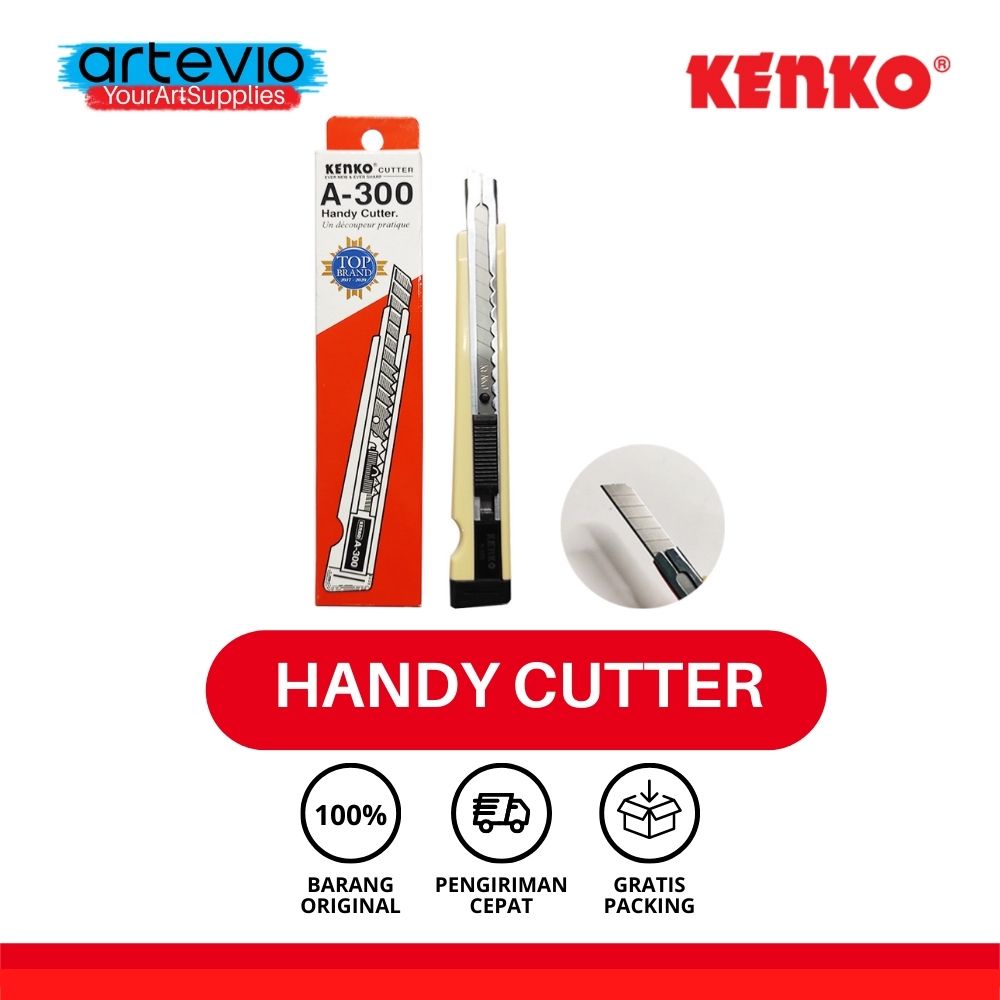 

Cutter / Gunting / Pemotong Kertas / Cutter Kenko A-300