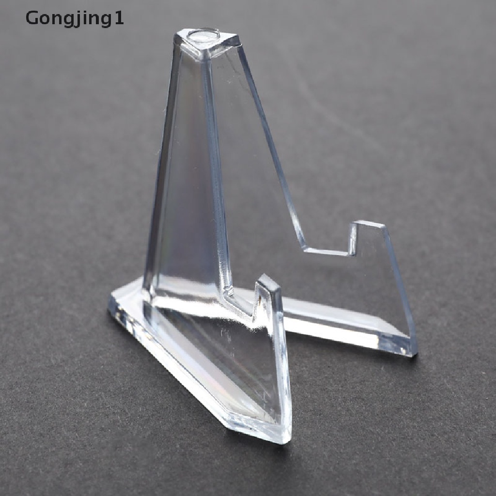 Gongjing1 1Pc Stand Display Holder Koin / Medali / Lencana Bahan Akrilik