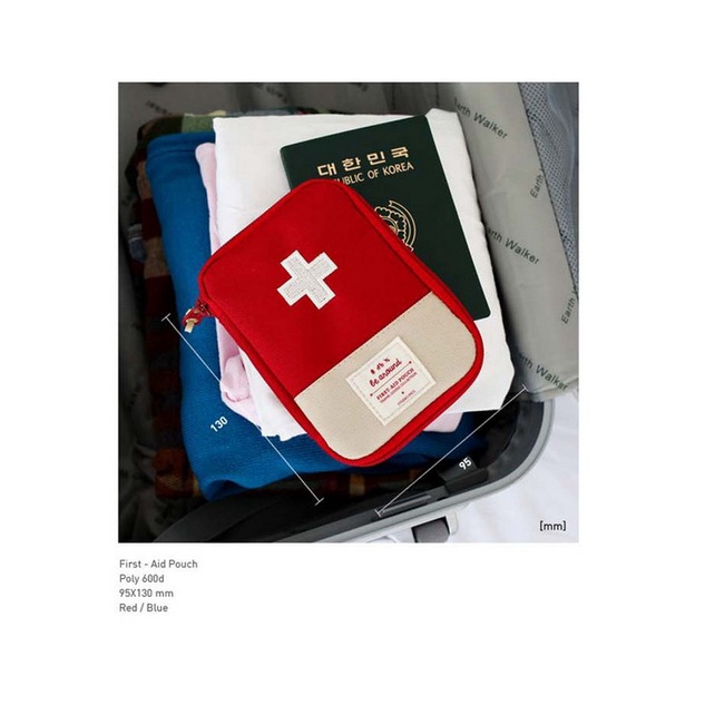 Tas Mini Obat Portable  / Travel Medicine Pouch P3K / Kotak Obat Mini Organizer / Tempat Obat F177