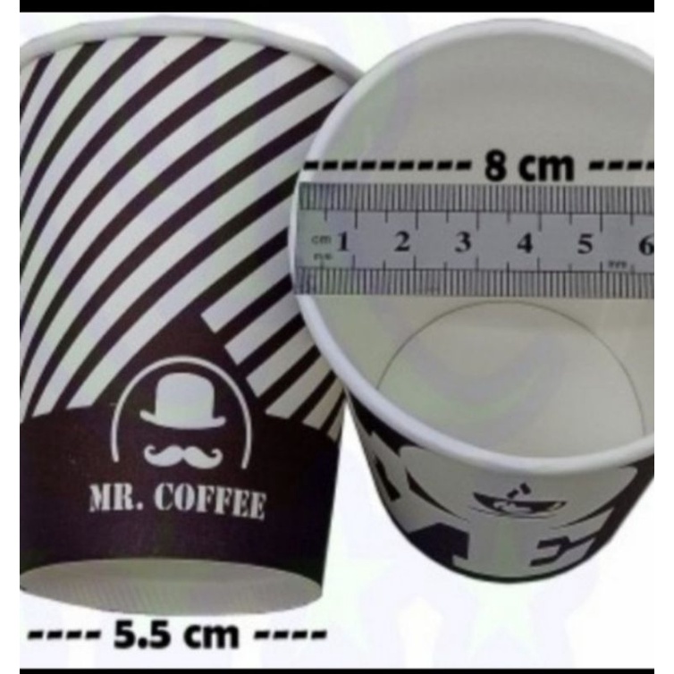 paper cup 9oz motif 1roll isi 50pc