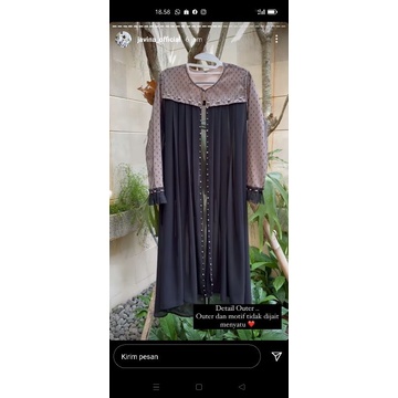 ALULA DRESS by javina READY HITAM