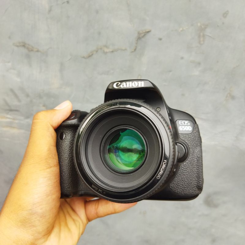 Kamera Canon 650d + Lensa Fix