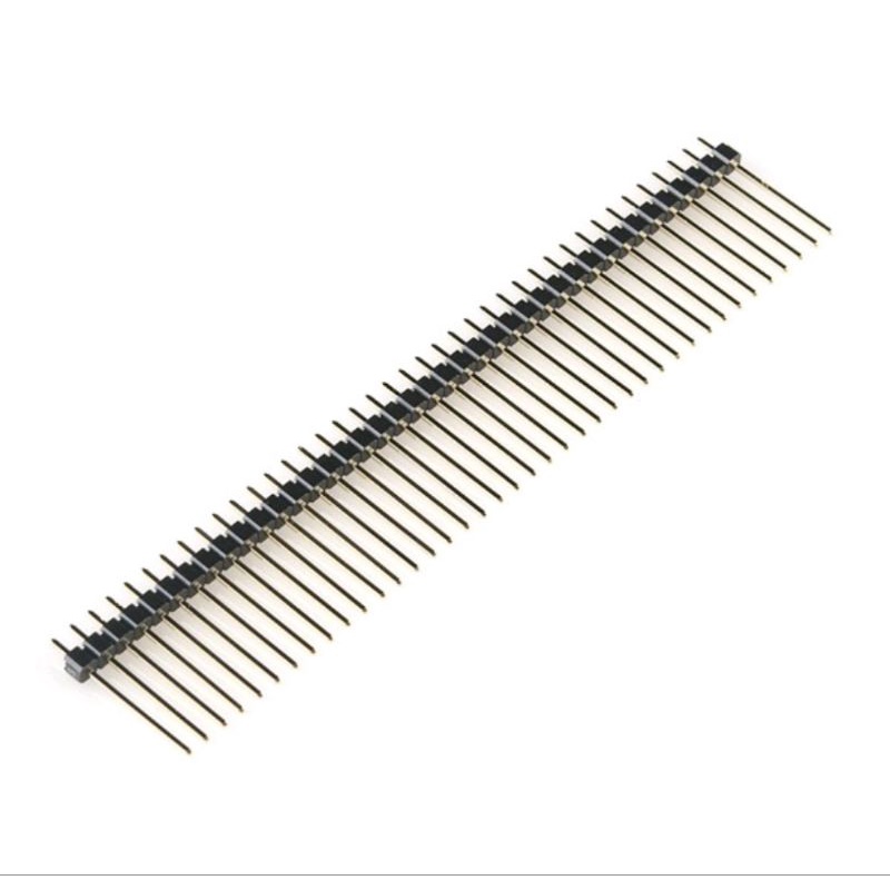 pin header male single 2.54mm 1x40 40p 19mm