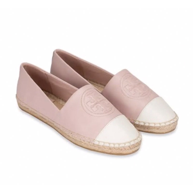 sepatu tory burch tb espadrilles pink original authentic shoes