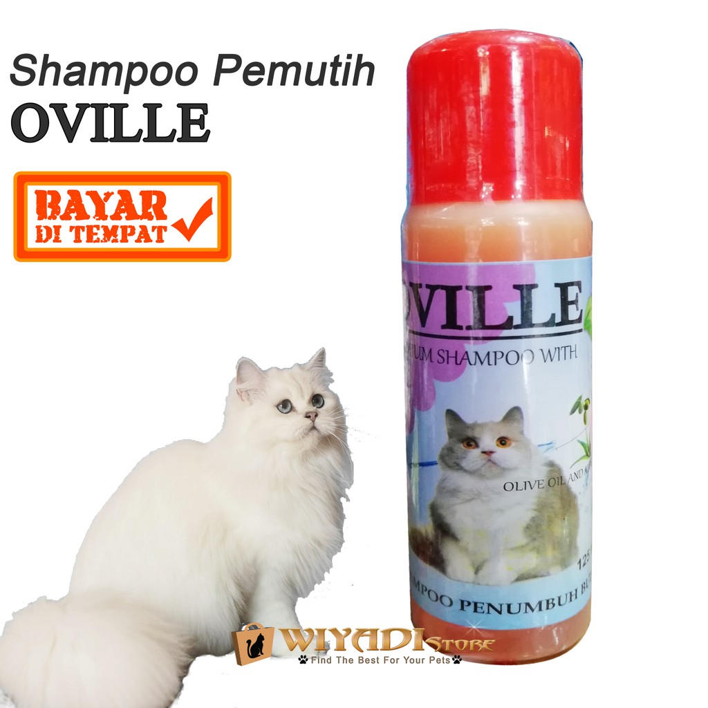 OVILLE 125ml Cat Shampoo Penumbuh Bulu Kucing dan sampo penghilang noda Aman