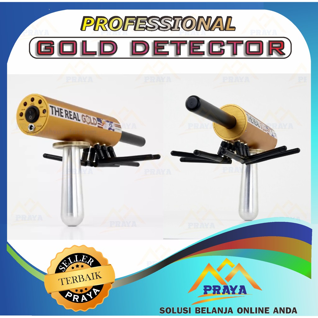 THE REAL GOLD PROFESSIONAL METAL DETECTOR EMAS PERAK LOGAM PENCARI DETEKSI THE REALGOLD AKS