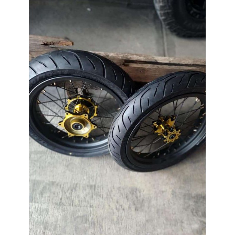 RODA SET SUEPRMOTO CRF BAN MAXXIS