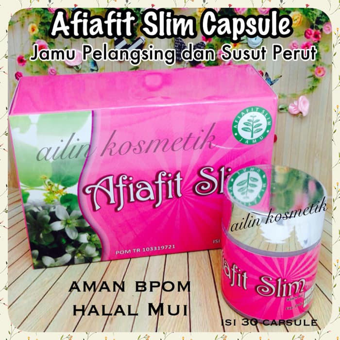 Afiafit Slim Original Bpom jamu susut perut dan pelangsing