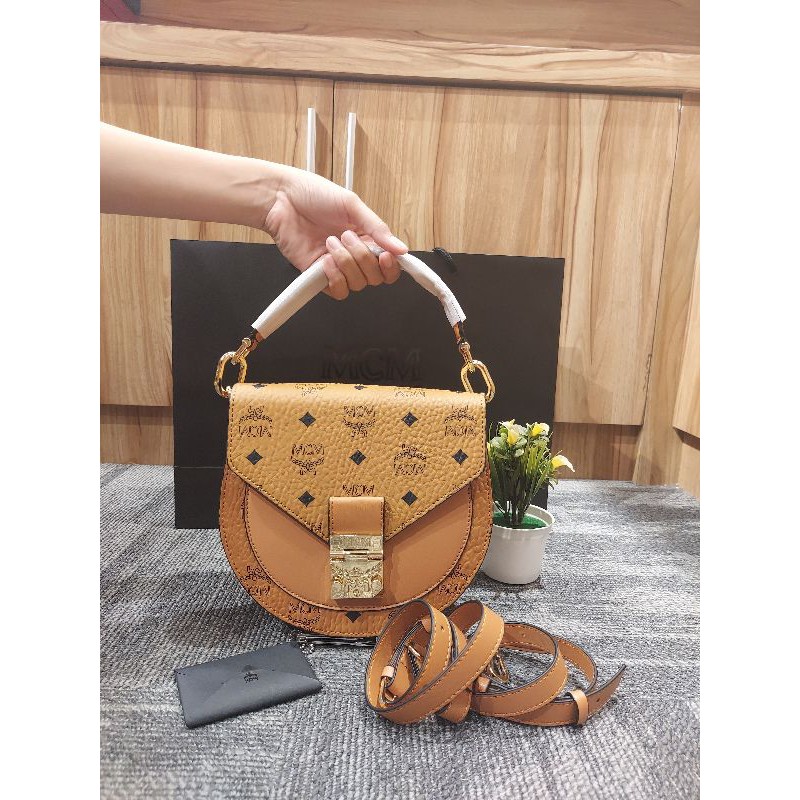 mcm patricia mini top handle
