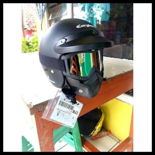 Kacamata Helm dan Masker Motor Set Paintball Trail