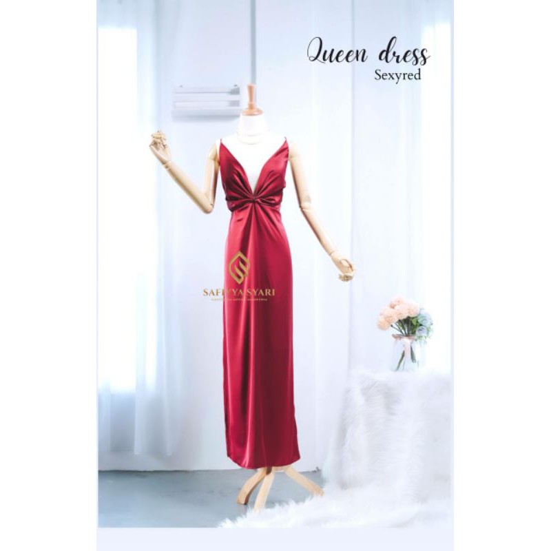 READY QUEEN SEXY RED L BY SAFIYYA SYARI