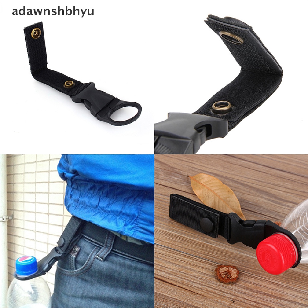 Adawnshbhyu Nylon Webbing Gesper Tempat Botol Air Klip Panjat Carabiner Sabuk Outdoor Tools