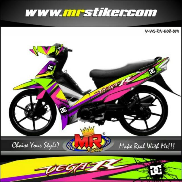 Decal Dekal Vega R New Stiker Sticker Striping 05 Spec A Shopee