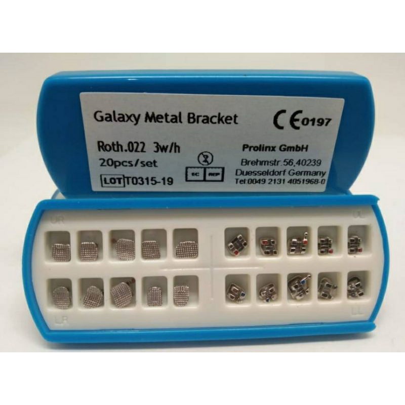 10 SET Bracket Miniroth german Quality Behel gigi perawatan slot 022 with Hook 3 galaxy metal Brache