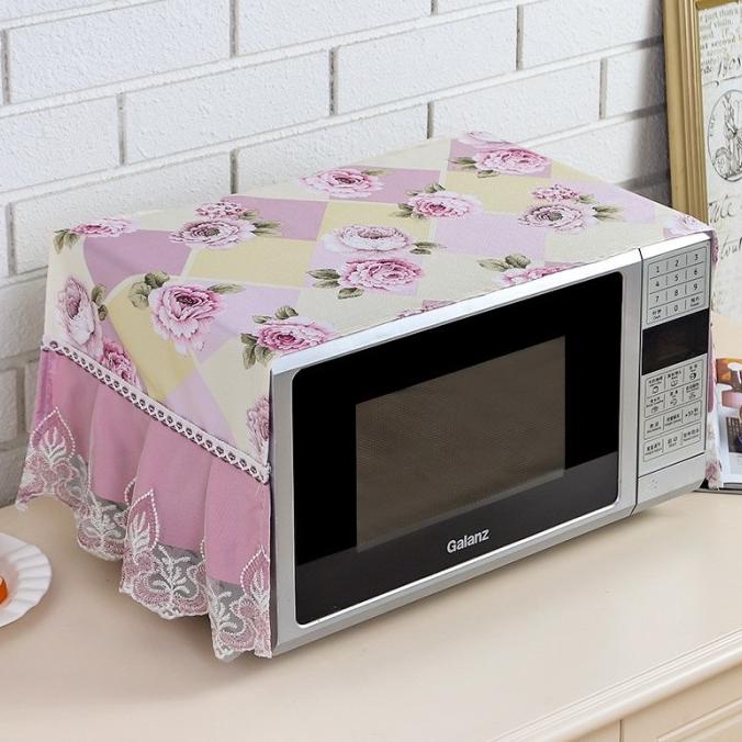 TUTUP MICROWAVE RENDA COVER MICROWAVE OVEN TAPLAK SARUNG MICROWAVE