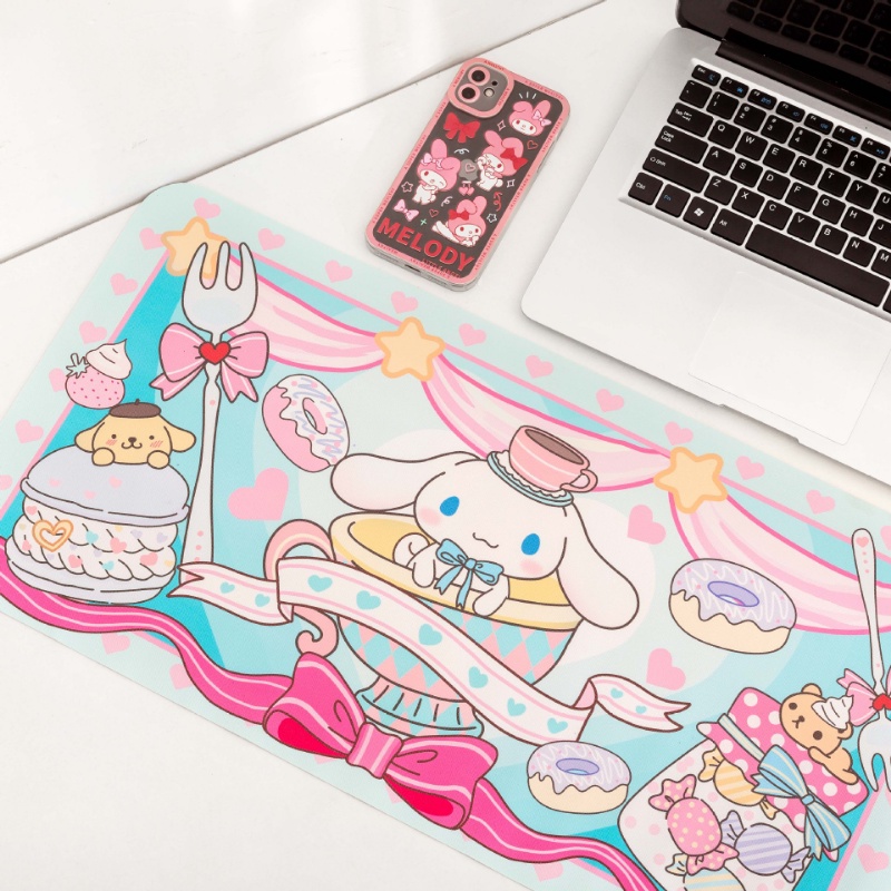 Mouse Pad Gaming Anti slip Motif Kartun Domba Ukuran 30cm X 60cm Untuk Komputer