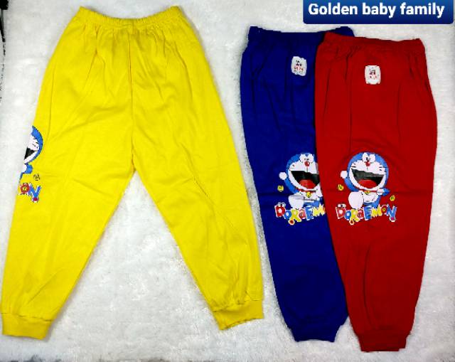 3 pcs celana panjang cotton warna en&quot; Uk 2-12