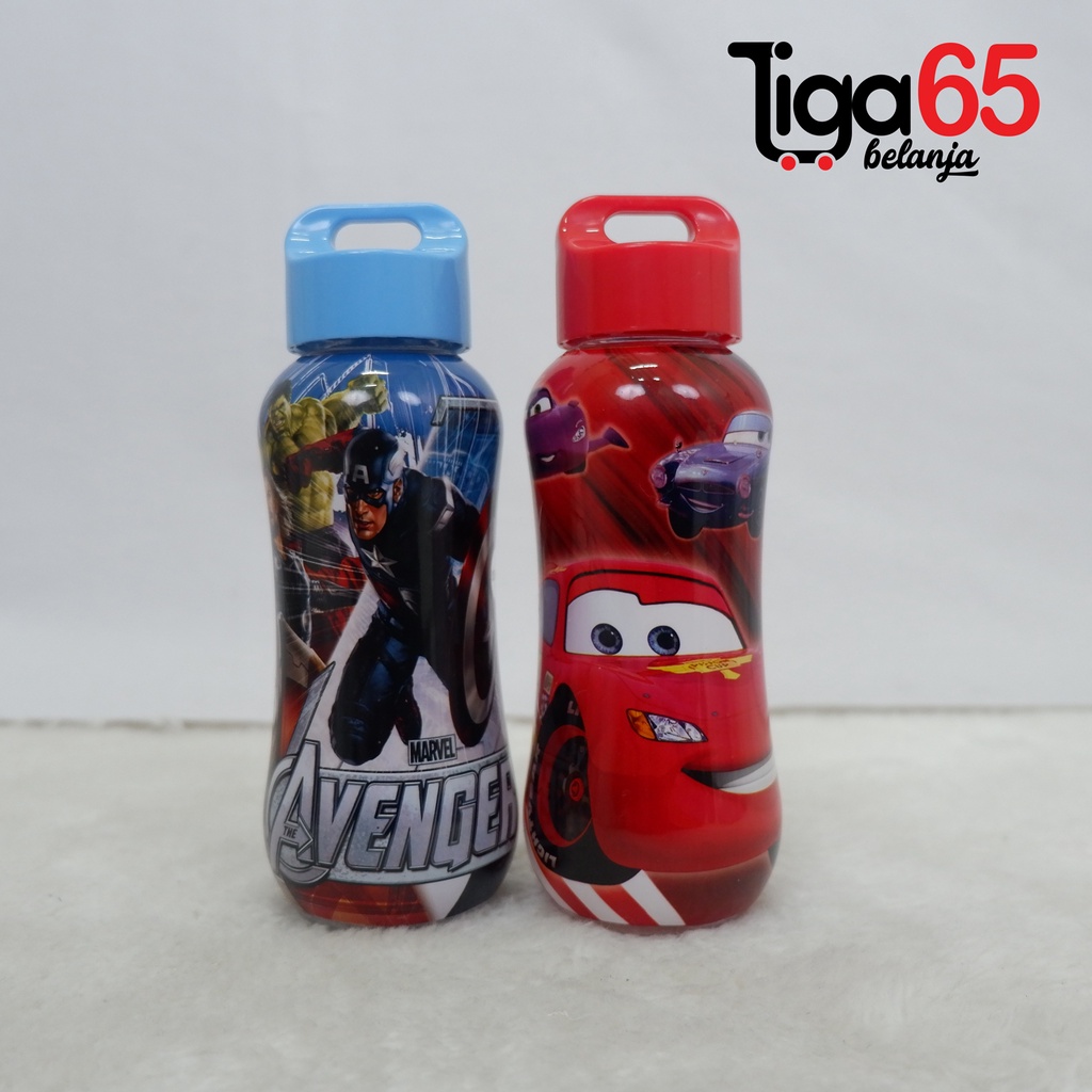 365 WATER BOTTLE #41095 Botol Minum Anak Karakter Fancy BPA Free Dengan Sedotan