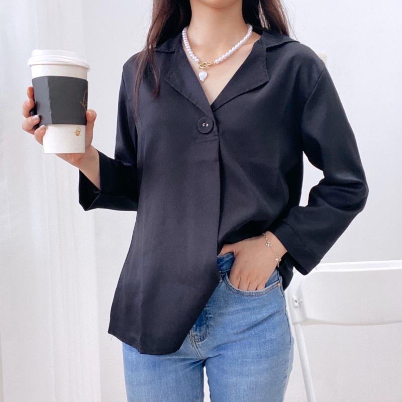 NIKI Blouse Casual Wanita Kantor Korea 0322