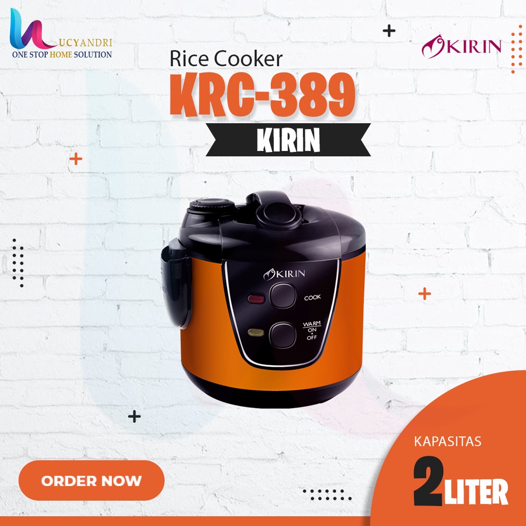 Kirin Krc 389 Ss Rice Cooker Kapasitas 2 Liter / Krc389 Ss / Krc 389Ss