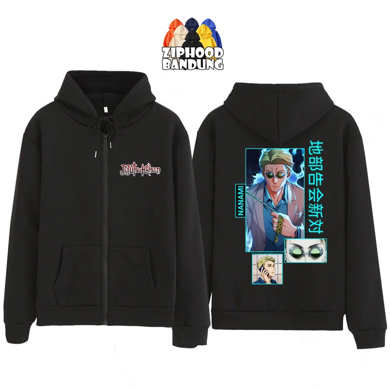ZIPHOOD BANDUNG - Jaket Hoodie Zipper Anak Laki Laki Anime JUJUTSU KAISEN Kento Nanami
