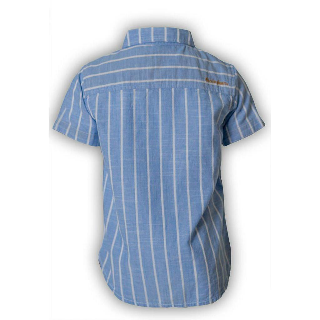 Osella Baju Anak Laki Laki Kemeja Lengan Pendek Stripe Blue Batita-1
