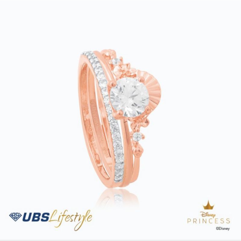 CINCIN EMAS UBS DISNEY PRINCESS MULAN - 750 ROSE GOLD - CCY0137