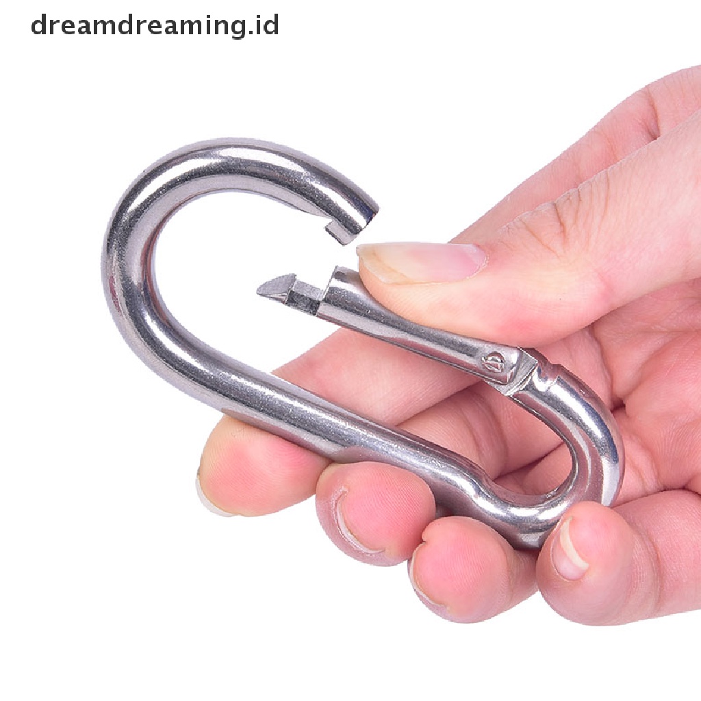 (dreamdreaming.id) Gantungan Kunci Carabiner Bahan Stainless Steel 304