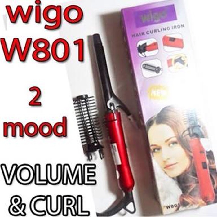 Wigo W-801 Catokan Rambut Sisir Keriting dan Pelurus Rambut