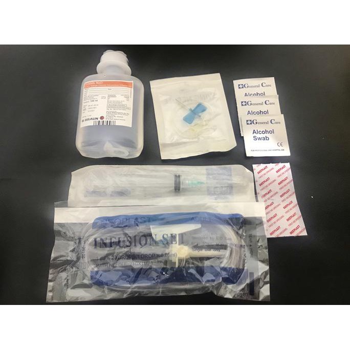 Barang Berkualitas Alat infus set lengkap whitening lengkap nacl wing neddle spuit PROMO