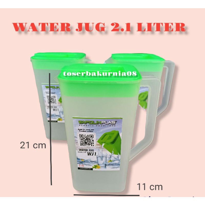 Teko Air | WJ1 Wapolin | Eskan | Water Jug | Botol Air | Teko Kotak