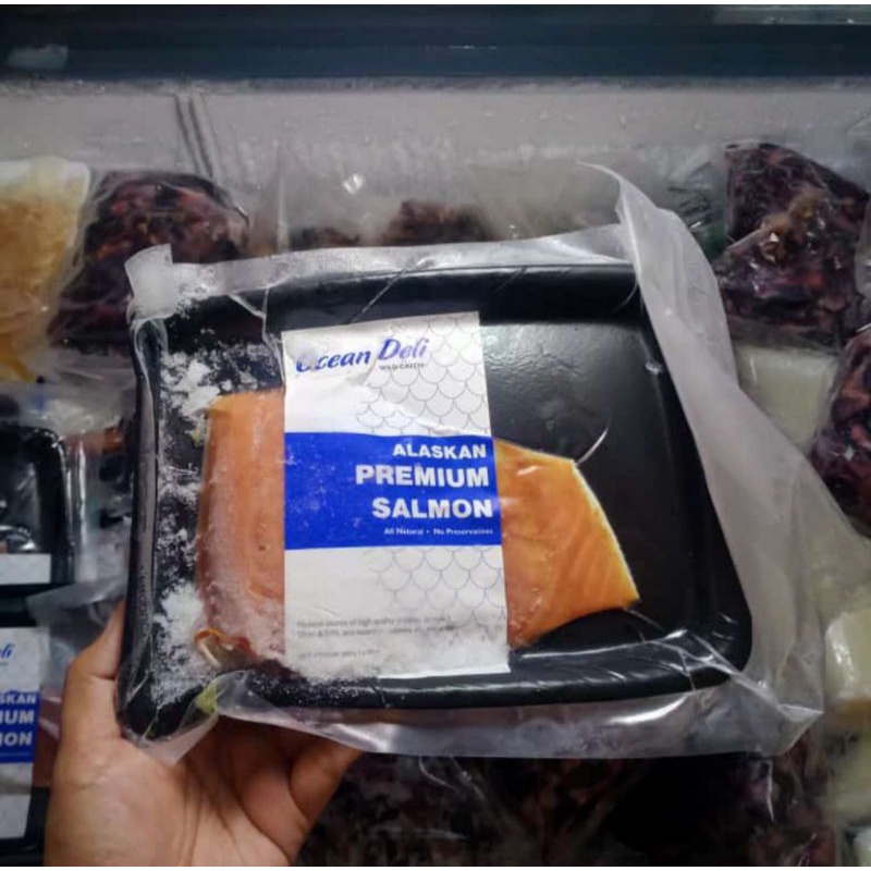 

ikan salmon ocean deli alaskan premium salmon 200 gram