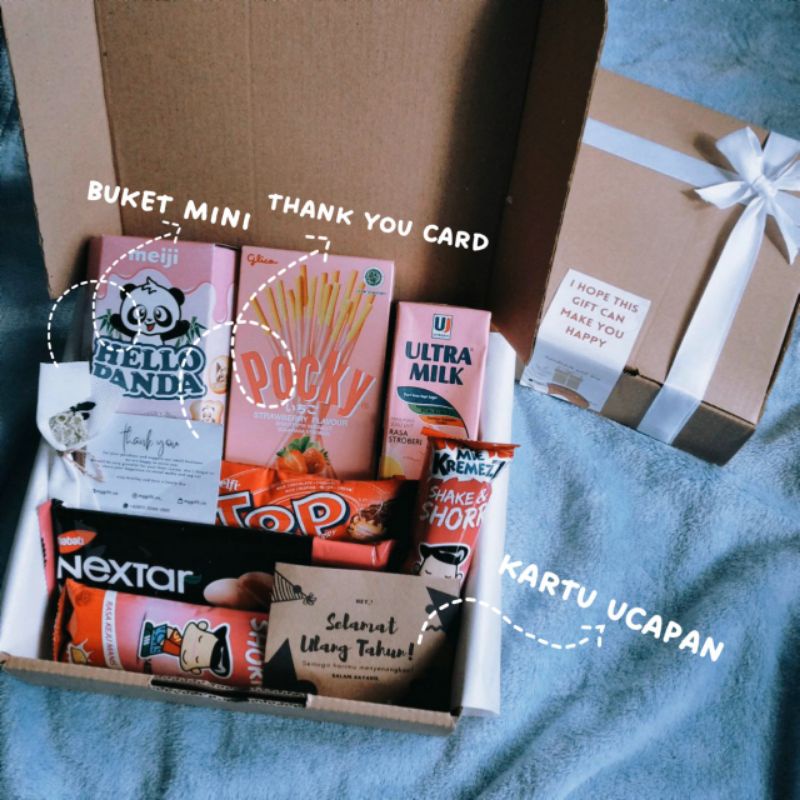 

Snackbox/Giftbox/Kado Ulang Tahun/Snackbox Murah