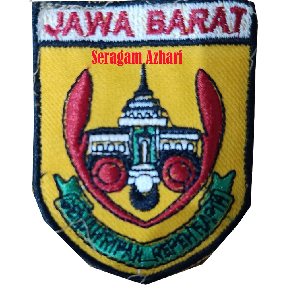 BORDIR LOGO JAWA BARAT KWARDA JAWA BARAT