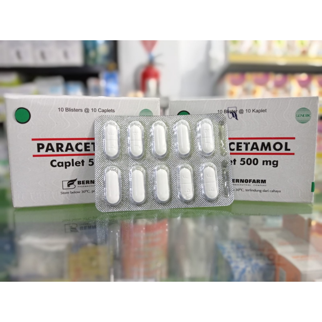 PARACETAMOL GENERIK BERNOFARM 500MG TABLET (per Strip)