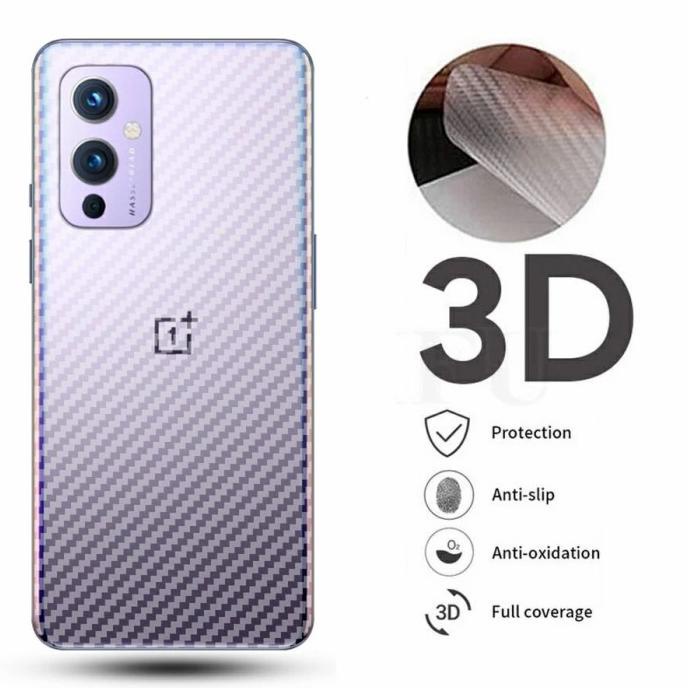 Cantik Garskin 3D Carbon Oneplus 9 / 9 Pro / 9R Back Cover Protector - Oneplus 9 Pro Limited