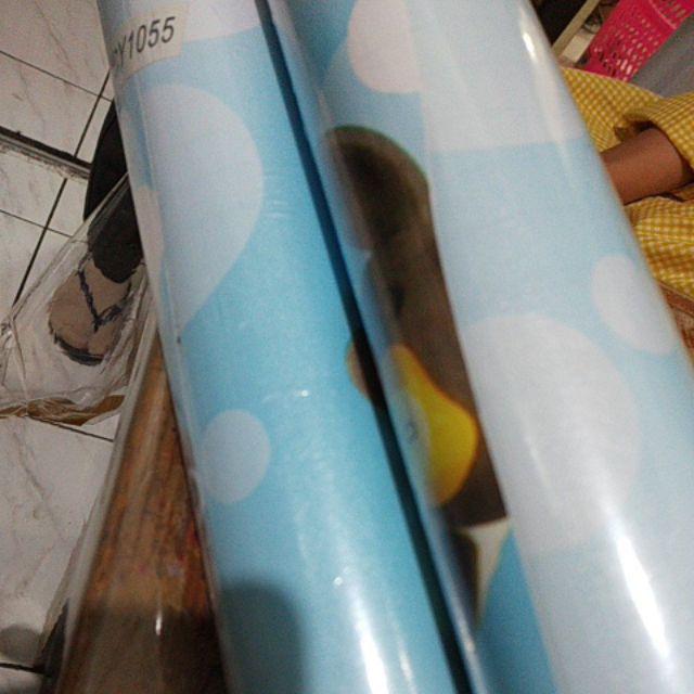 Termurah Home Wallpaper - Wallpaper Sticker Dinding Motif Karakter Spongbob - Ukuran 45cm X +-10m