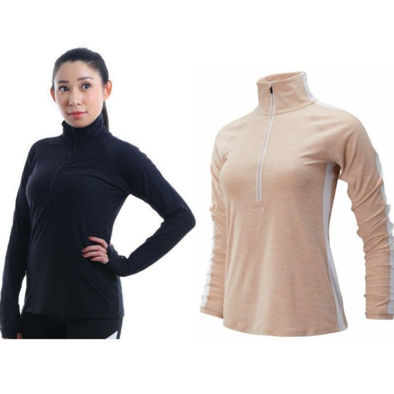 Jaket New Balance Transform Half Zip Women's Long Sleeve Jacket-Black