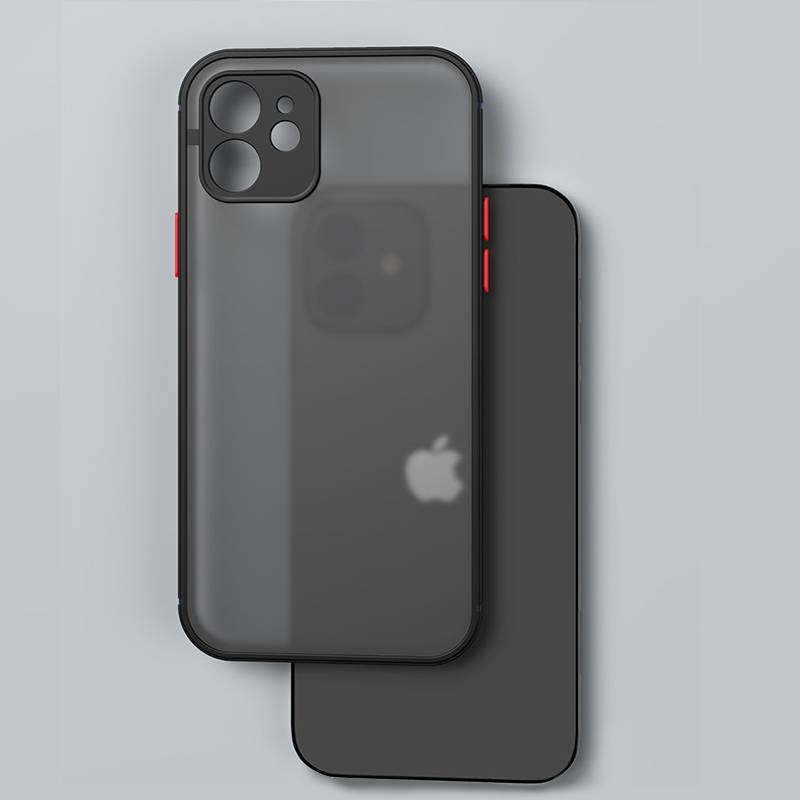 Case Pelindung Lensa Kamera Transparan Matte Tahan Banting Untuk iPhone 11 Pro Max 12 Mini X XS XR 6 6S 7 8 Plus SE 2020 2022 SE3