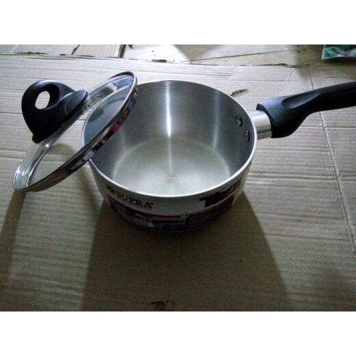 Grosir [supra] Panci Alumunium Tebal Supra Threx 18cm + Tutup Kaca 33WEret8ydQE