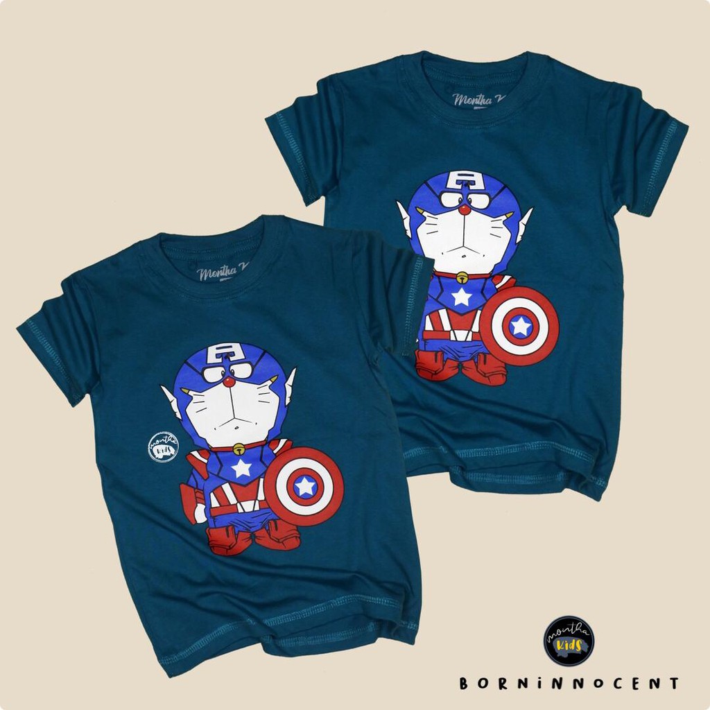 baju anak kaos anak distro Ori Montha kids kaos anak karakter doraemon