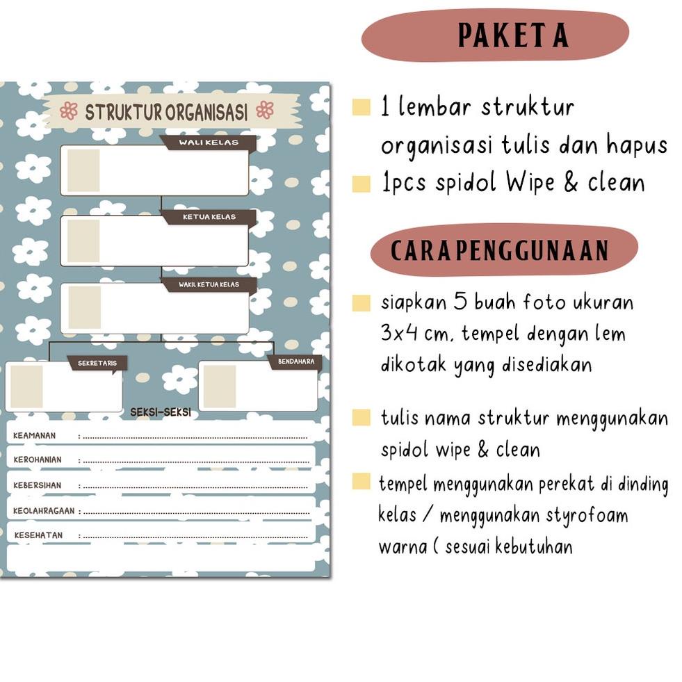 

K-ASI> ☼> // Struktur Organisasi Kelas Sekolah Cetak Foto Poster Flower A3+ bisa cod>