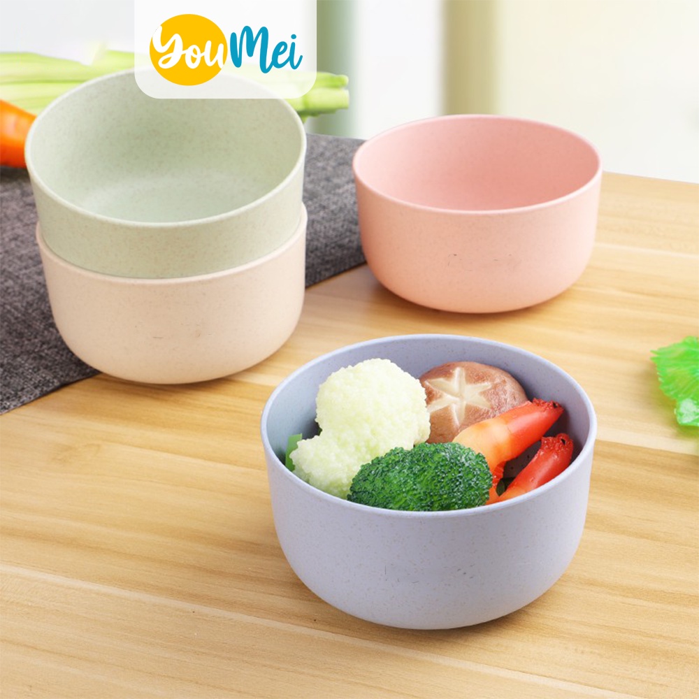 Mangkok Bulat 11cm / Mangkuk Nasi / Mangkuk Bubur / Mangkuk Makan Anak / Mangkuk Makan Plastik Warna-Warni / Sup Bowl BPA Free - 1218