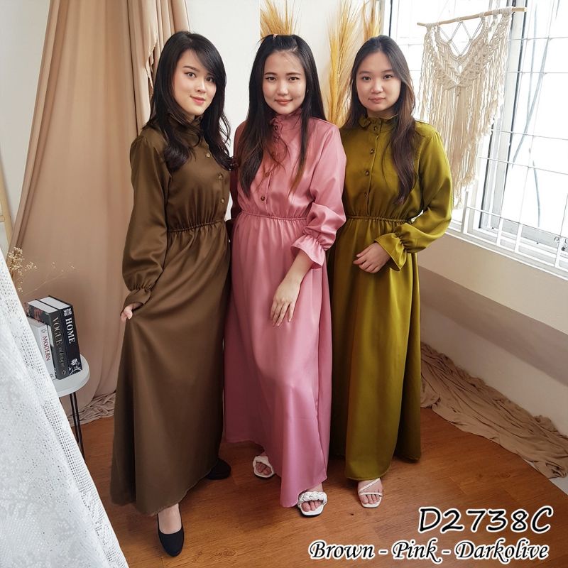 GAMIS BUSUI SIMPLE PINK