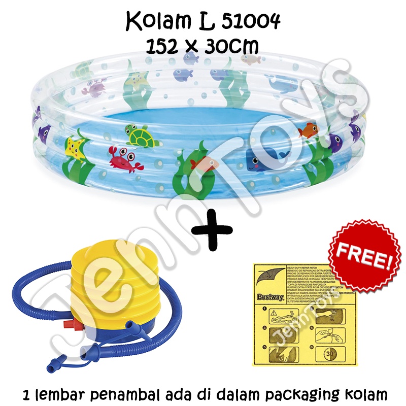 JennToys - Kolam Renang Anak Kolam Mandi Bola Swimming Pool - Bestway Coral Kids Pool 51005 51004