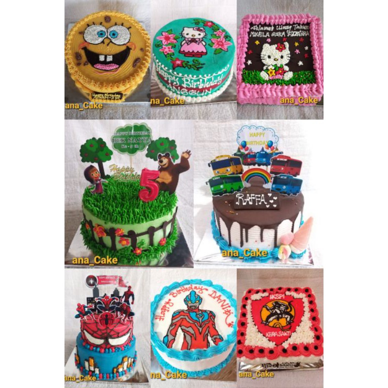 Kue tar karakter (khusus sragen)